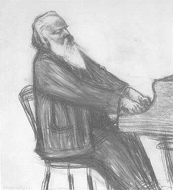 Karikatur Johannes Brahms