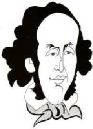 Karikatur Felix Mendelssohn-Bartholdy